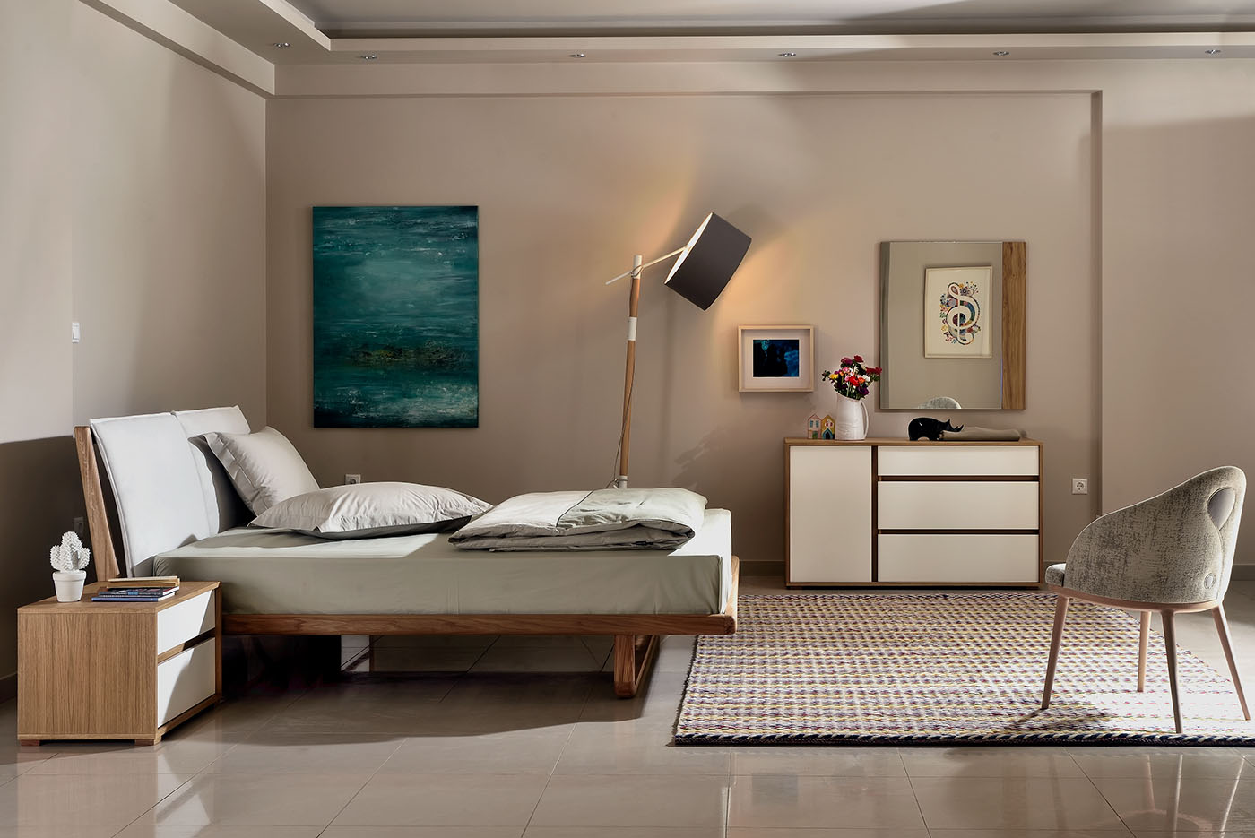 Wooden Bed Kurly