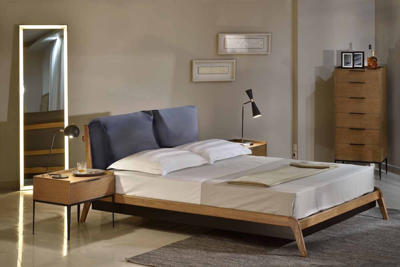 Ξύλινο Κρεβάτι Marco