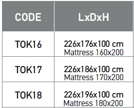 Περιγραφή Κρεβάτι Tokyo